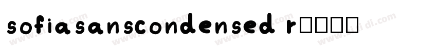 sofiasanscondensed r字体转换